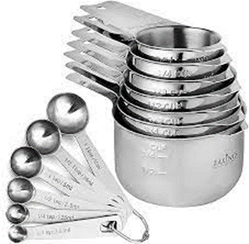 Measuring spoons and cups