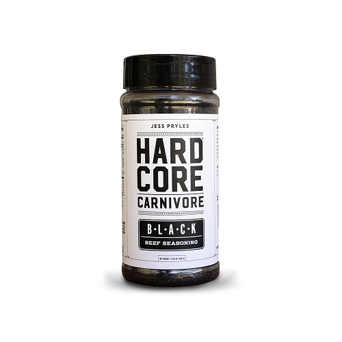 Hardcore Carnivore Black: charcoal seasoning for steak, beef and BBQ